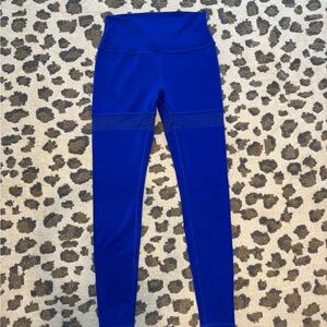 Blue High-Waisted Alo leggings